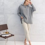 Natural Merino Wool Poncho, Oversized Woolen Sweater, Womens Warm Jumper - Image 6