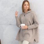 Merino Wool Sweater, Zipped cosy natural wool jacket - Image 3