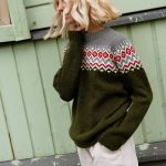 Nordic Merino Wool Jumper, Simple Womens Green Pullover, Knitted Woolen Sweater in Scandi Style TORI - Image 6