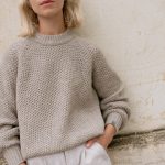 Soft honeycomb wool pullover, Merino wool jumper, women's knitted sweater - Image 2