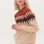 Knitted Womens Merino Pullover, Scandinavian Style Woolen Sweater, Soft Minimalist Merino Top SAND - Image 5