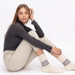 Hygge Socks, Skin Friendly Organic Wool Socks, Womens Winter Knitted Socks