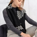 Cashmere Wool Scarf, Christmas Woolen Winter Loop Scarf in Scandinavian Style - Image 2