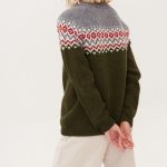 Nordic Merino Wool Jumper, Simple Womens Green Pullover, Knitted Woolen Sweater in Scandi Style TORI - Image 8