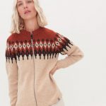 Warm Merino Wool Jumper, Knitted Womens Woolen Sweater, Scandi Style Zipped Cosy Jumper FABI - Image 3