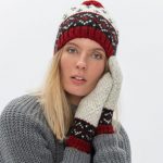 Unisex Woolen Mittens, Hand Knitted Warm Gloves, Nordic Style Organic Wool Mittens - Image 3