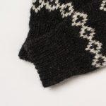Black Vintage Natural Wool Mittens, Unisex Winter Mittens, Hand Knitted Christmas Gift - Image 5