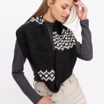 Cashmere Wool Scarf, Christmas Woolen Winter Loop Scarf in Scandinavian Style - Image 4