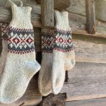 Ready to Ship Knitted Warm Winter Socks, Hand Knitted Scandinavian Style Boots Socks