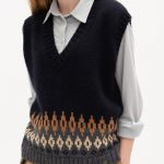Alpaca Wool Scandinavian Womens Vest, Knitted Soft Merino Vest - Image 5