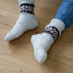 Ready to Ship Knitted Warm Winter Socks, Hand Knitted Scandinavian Style Boots Socks - Image 8