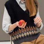 Alpaca Wool Scandinavian Womens Vest, Knitted Soft Merino Vest - Image 4