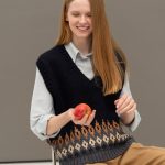 Alpaca Wool Scandinavian Womens Vest, Knitted Soft Merino Vest