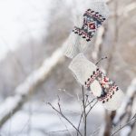Natural Wool Mittens, Hand Knitted Woolen Mittens, Unisex Warm Gloves - Image 4