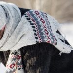 Warm Woolen Scarf with Tassels, Scandinavian style knitted scarf, Natural Gray Scarf - Image 7