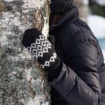 Black Vintage Natural Wool Mittens, Unisex Winter Mittens, Hand Knitted Christmas Gift - Image 7