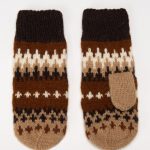 Natural wool Bernie Sanders woolen mittens, Winter crochet gloves, Bernie mittens knit, Warm brown mittens - Image 7