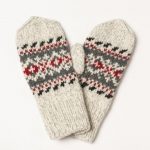 Natural Wool Mittens, Hand Knitted Woolen Mittens, Unisex Warm Gloves - Image 7