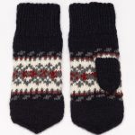 Vintage Natural Wool Fingerless Mittens, Hand Knitted Woolen Mittens, Unisex Warm Gloves - Image 4