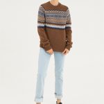 Merino wool nordic pullover, Hand knitted cashmere brown sweater, Women scandinavian style warm sweater - Image 7
