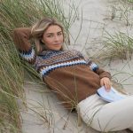 Fair Isle Cashmere Pullover, Brown Merino wool nordic jumper, Women scandinavian style warm sweater - Image 6