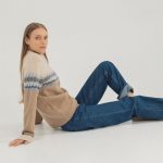 Fair Isle Wool Turtleneck Top, Icelandic Crew Neck Sweater, Woolen winter sweater - Image 10