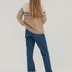 Fair Isle Wool Turtleneck Top, Icelandic Crew Neck Sweater, Woolen winter sweater - Image 9