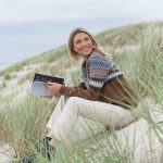 Merino wool nordic pullover, Hand knitted cashmere brown sweater, Women scandinavian style warm sweater - Image 5