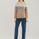Fair Isle Wool Turtleneck Top, Icelandic Crew Neck Sweater, Woolen winter sweater - Image 8