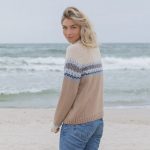Fair Isle Wool Turtleneck Top, Icelandic Crew Neck Sweater, Woolen winter sweater - Image 5