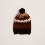 Natural Wool Cap Scarf Set, Icelandic Scarf knit Set Gift, Winter crochet cap, Warm brown men cap scarf - Image 10