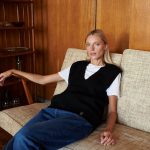 Minimalist sweater vest, Hand knitted woolen vest, Women's natural wool vest top - Image 5