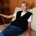 Merino sweater vest, Knitted cashmere wool vest, Women's woolen pullover vest top - Image 3