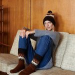 Knitted Warm Woolen Socks, Gift for Mom and Dad, Bernie Boots Socks, Handgestrickte Socken Woolen Socks - Image 4
