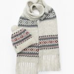 Long Woolen Knitted Scarf, Pattern for Christmas, Christmas Gift Idea
