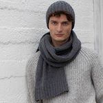 Mens Cashmere wool scarf, long wolen scarf, Cosy smart casual scarf, Sustainable wool scarf - Image 4