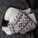 Natural Wool Mittens, Hand Knitted Woolen Mittens, Unisex Warm Gloves - Image 2