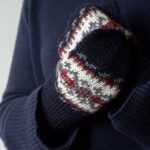 Vintage Natural Wool Fingerless Mittens, Hand Knitted Woolen Mittens, Unisex Warm Gloves