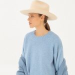 Light Blue Hygge wool sweater, Hand knit top, Supreme cashmere woolen jumper - Image 3