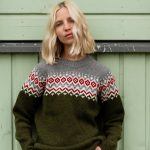 Nordic Merino Wool Jumper, Simple Womens Green Pullover, Knitted Woolen Sweater in Scandi Style TORI - Image 5