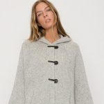Loose Fit Merino Poncho, Bright Shades Women's Poncho With Hood and Comfortable Pockets DROP