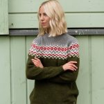 Nordic Merino Wool Jumper, Simple Womens Green Pullover, Knitted Woolen Sweater in Scandi Style TORI - Image 2
