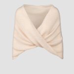 Gray Wedding Wrap Knitted Mohair Shrug, infinity shawl scarf, bridal shawl cape, wedding sweater wrap - Image 9