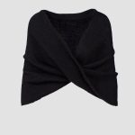 Gray Wedding Wrap Knitted Mohair Shrug, infinity shawl scarf, bridal shawl cape, wedding sweater wrap - Image 8