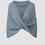 Gray Wedding Wrap Knitted Mohair Shrug, infinity shawl scarf, bridal shawl cape, wedding sweater wrap - Image 7