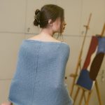 Gray Wedding Wrap Knitted Mohair Shrug, infinity shawl scarf, bridal shawl cape, wedding sweater wrap - Image 3