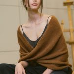 Gray Wedding Wrap Knitted Mohair Shrug, infinity shawl scarf, bridal shawl cape, wedding sweater wrap - Image 5