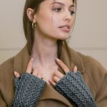 Warm Fingerless Mittens for Women, Knit Fingerless Gloves, Knitted Wrist warmers - Image 7