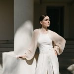 Cozy Mohair Bridal Bolero Shawl, Wedding Mohair Shrug, Lightweight Open Front Bridal Sweater - Image 5