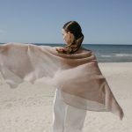Bridal Shawl Scarf, wedding shoulder scarf, light summer shawl, lightweight mohair wrap cover up - Image 4